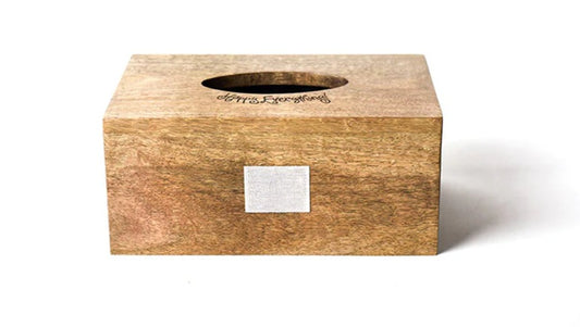 HE Wood Tissue Box | Mini Rectangle