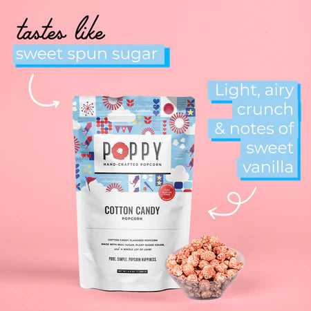 Cotton Candy Poppy Popcorn