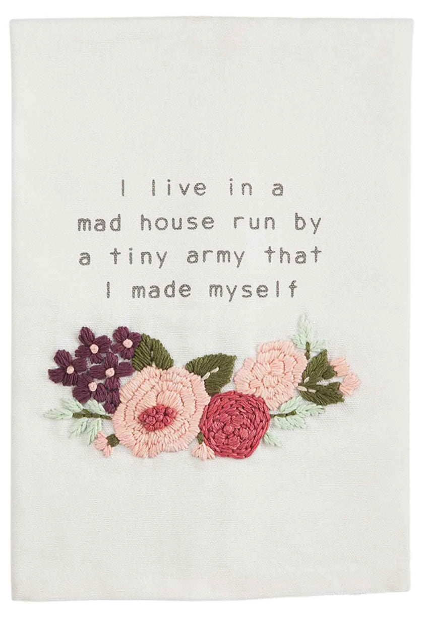 Mad House Mom Floral Towel