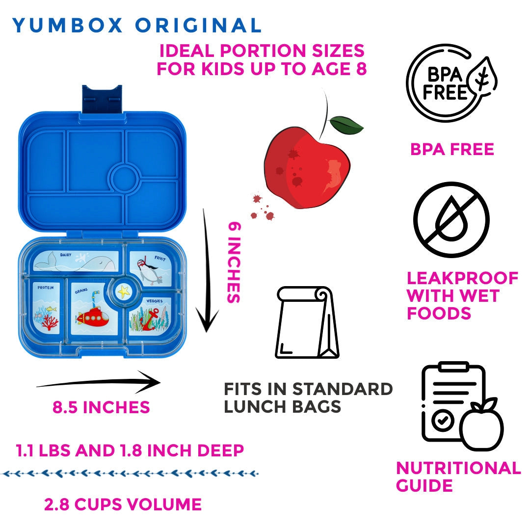 Yumbox Original - Surf Blue Submarine