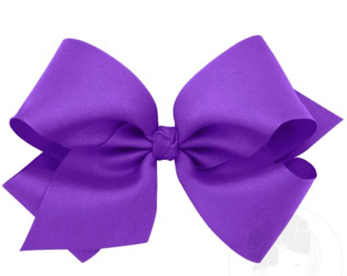 Classic | Delphinium Grosgrain Bow