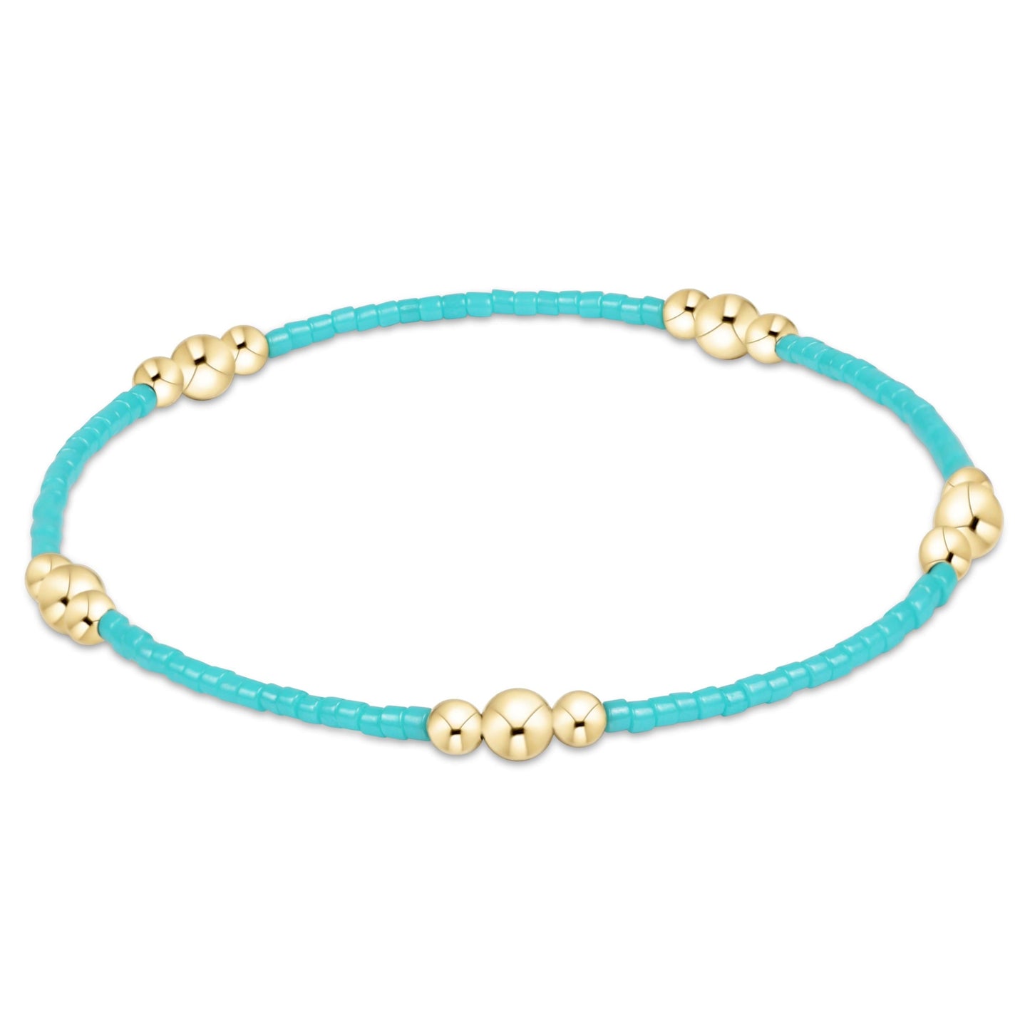 Hope Purpose Gold Bracelet | Turquoise