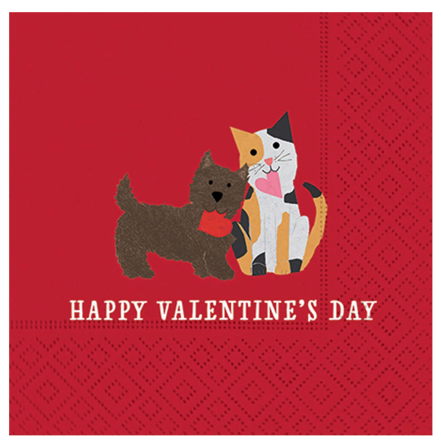 Cocktail Napkins - Valentine Pals