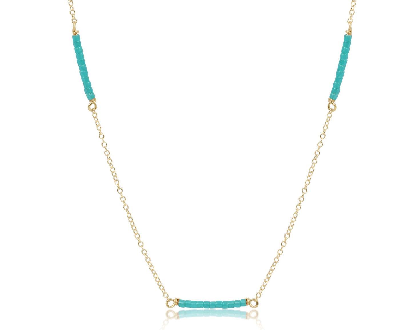 15" Choker Simplicity Chain Gold | Hope Bliss | Sea Glass