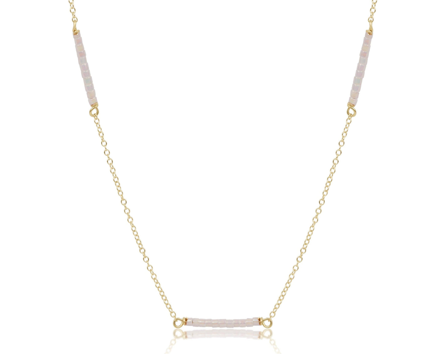 15" Choker Simplicity Chain Gold | Hope Bliss | Silky White
