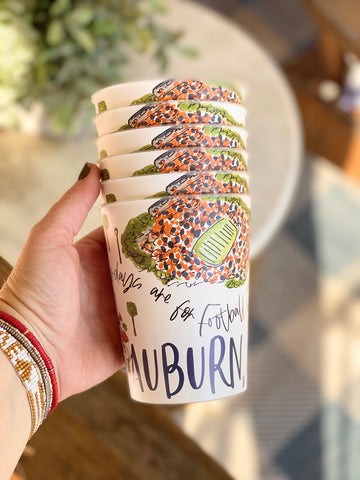 Auburn Reusable Party Cups (Set of 6)
