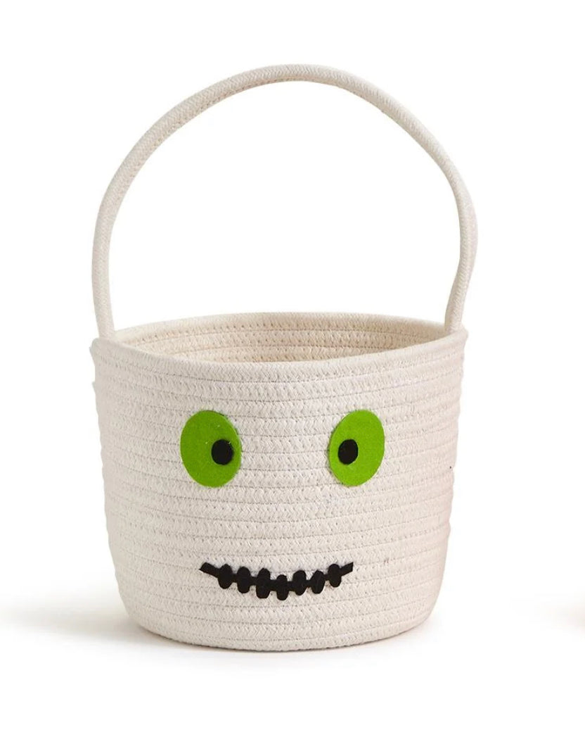 Mummy Halloween Hand-Crafted Basket