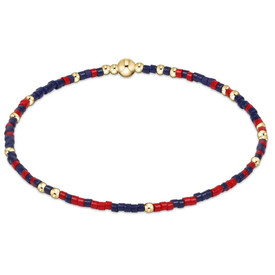 Gameday | Hope Unwritten Bracelet | Matte Navy & Bight Red