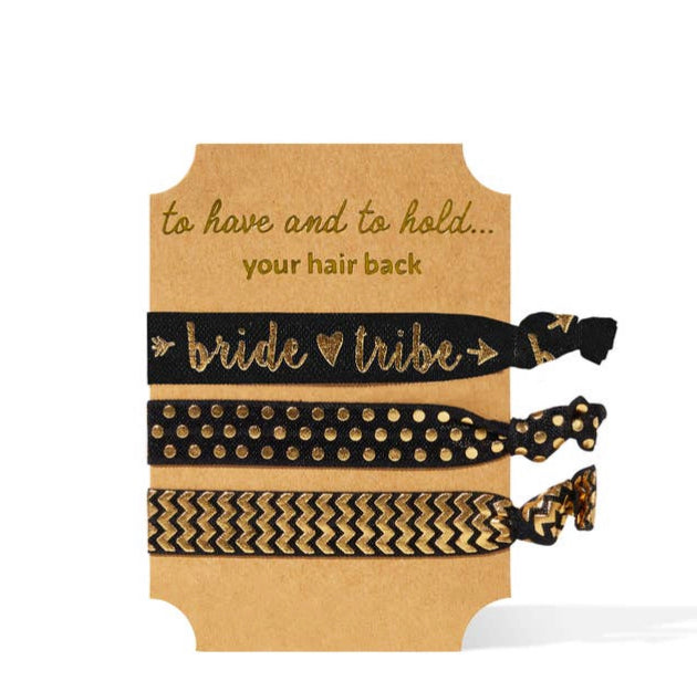 Black Bride Tribe Hair Ties
