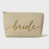 Cream Bride Makeup Bag