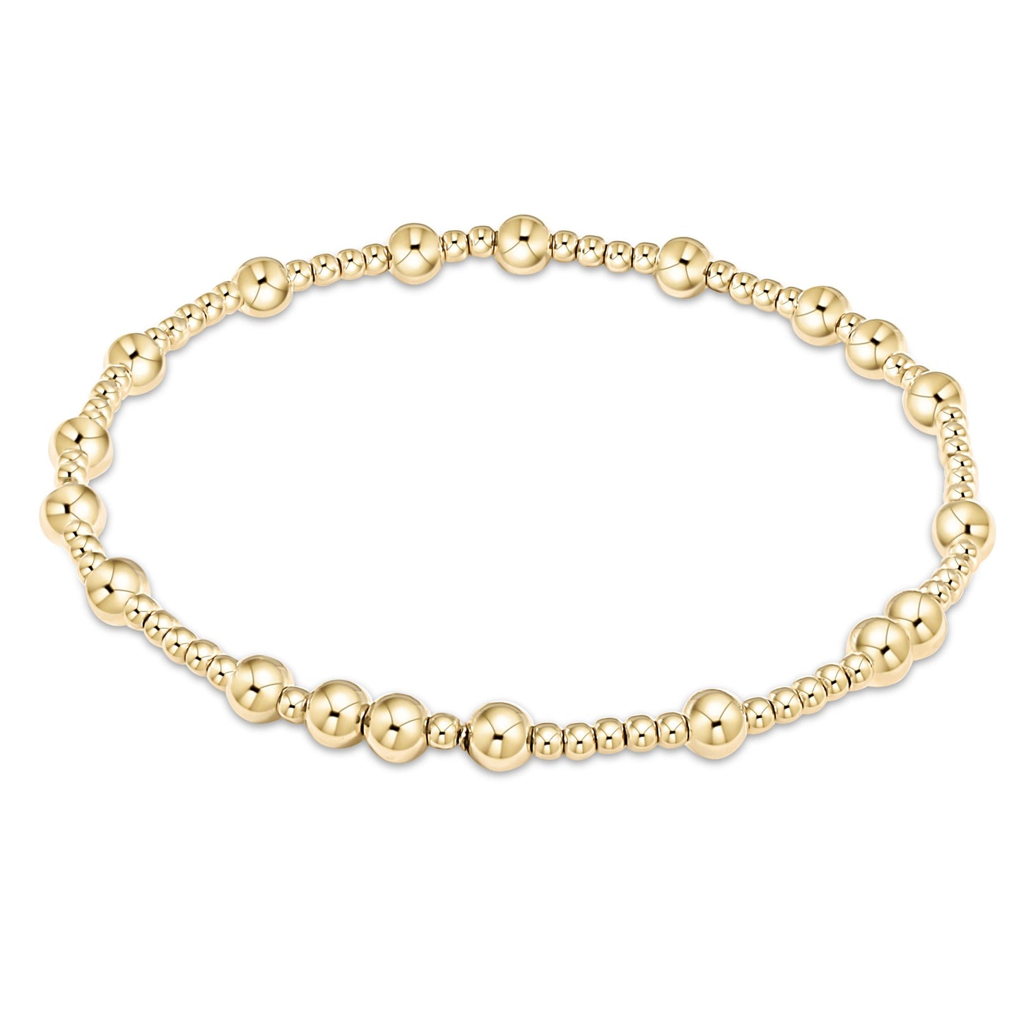 Hope Unwritten Bead Bracelet Gold - 4mm