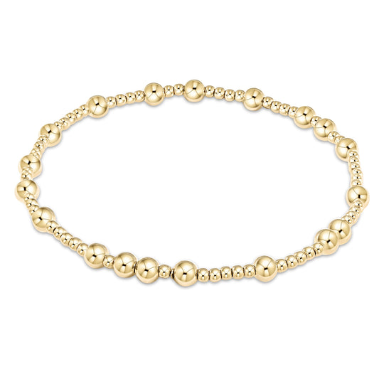 Hope Unwritten Bead Bracelet Gold - 4mm