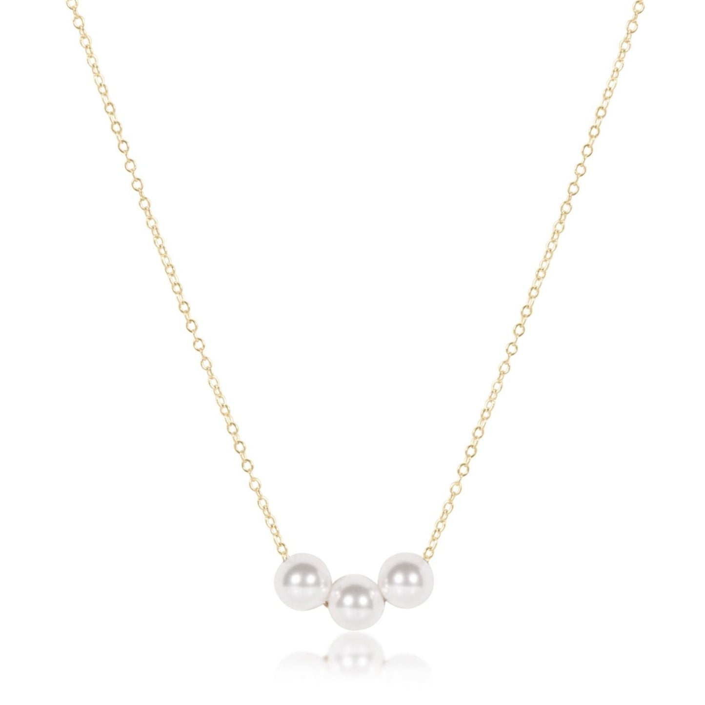 16" Necklace Gold | Joy Pearl 6mm