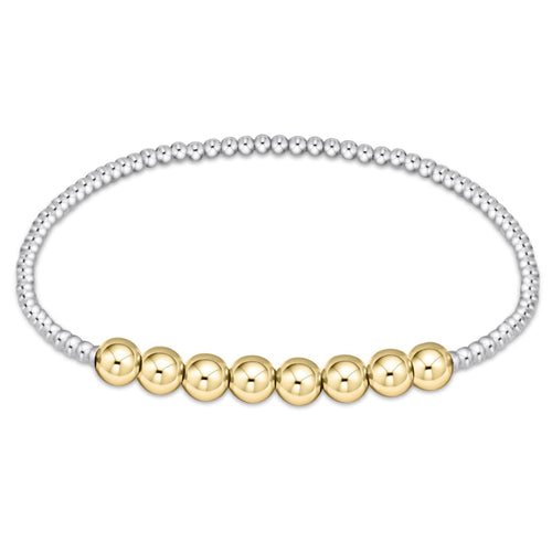 Classic Beaded Bliss Bracelet - Mixed Metal