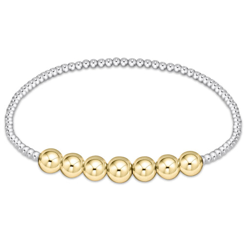 Classic Beaded Bliss Bracelet - Mixed Metal