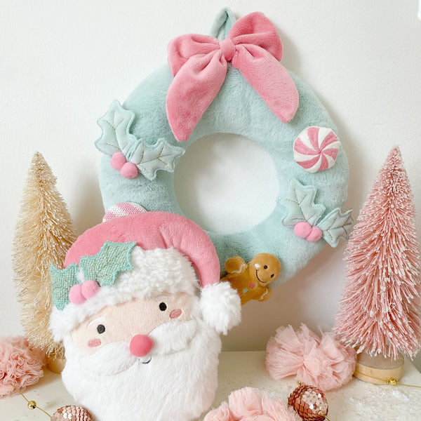 Mint Festive Wreath Plush