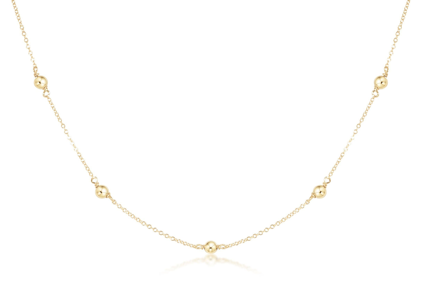 17" Choker Joy Simplicity Chain - Classic 4mm Gold