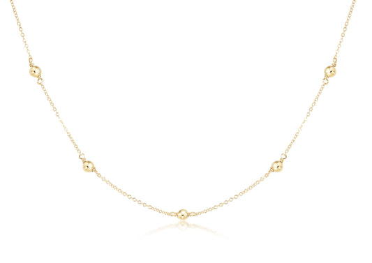 17" Choker Joy Simplicity Chain - Classic 4mm Gold