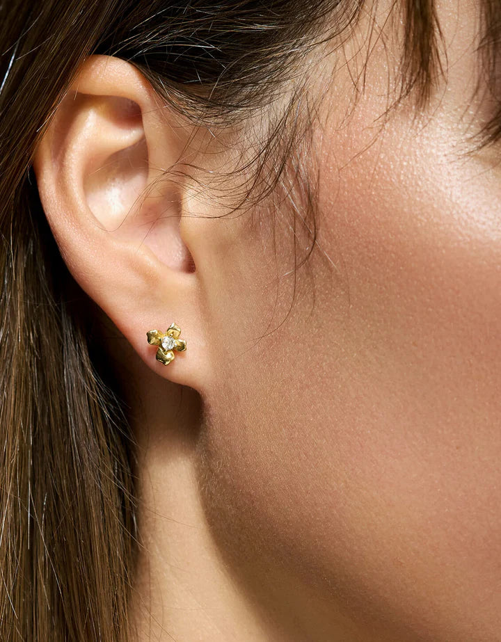 Sweet Bows Stud Earrings Set Crystal