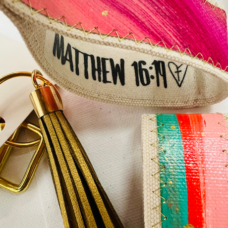 Hand-Painted Scripture Keychains