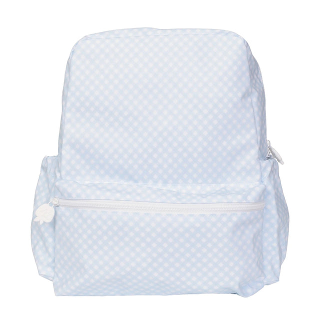 Large Backpack | Blue Gingham