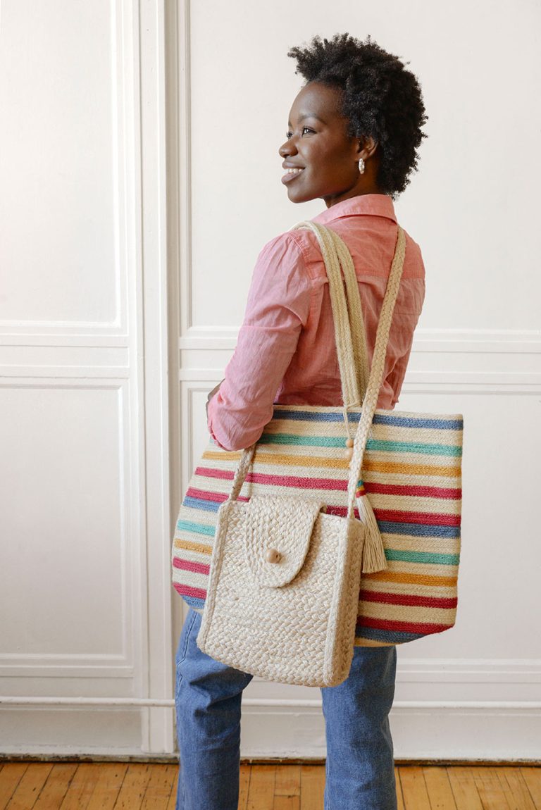 Betsy Messenger Jute Crossbody