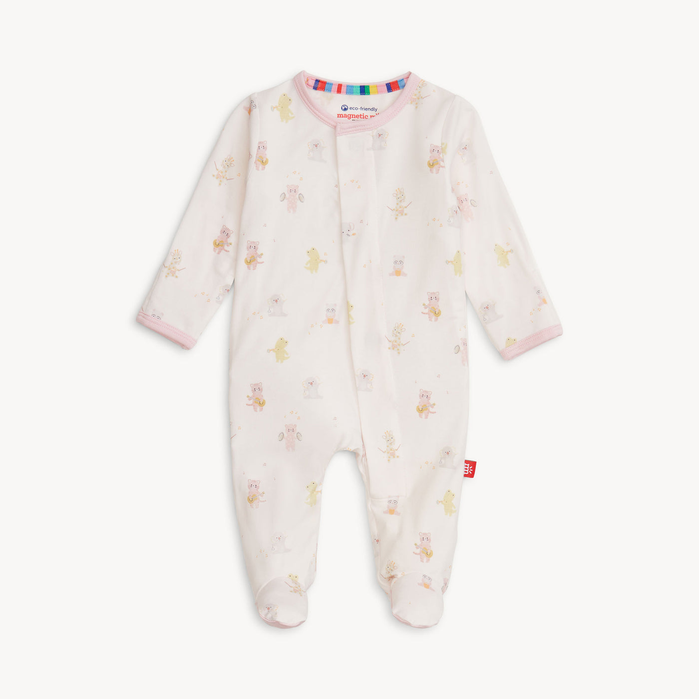 Magnetic Me Footie | Pink Baby Beats