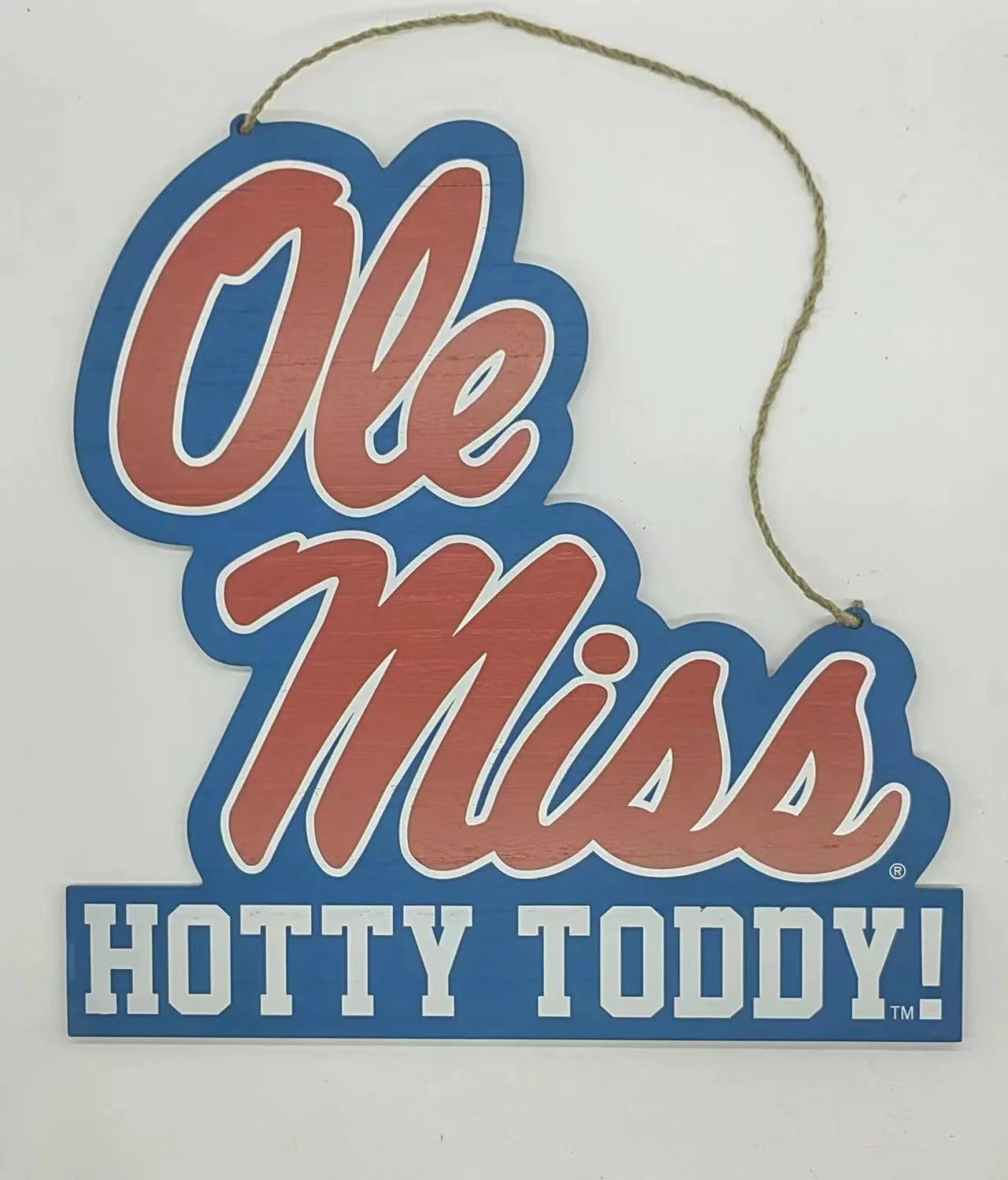 Wooden Door Hanger | Ole Miss Logo
