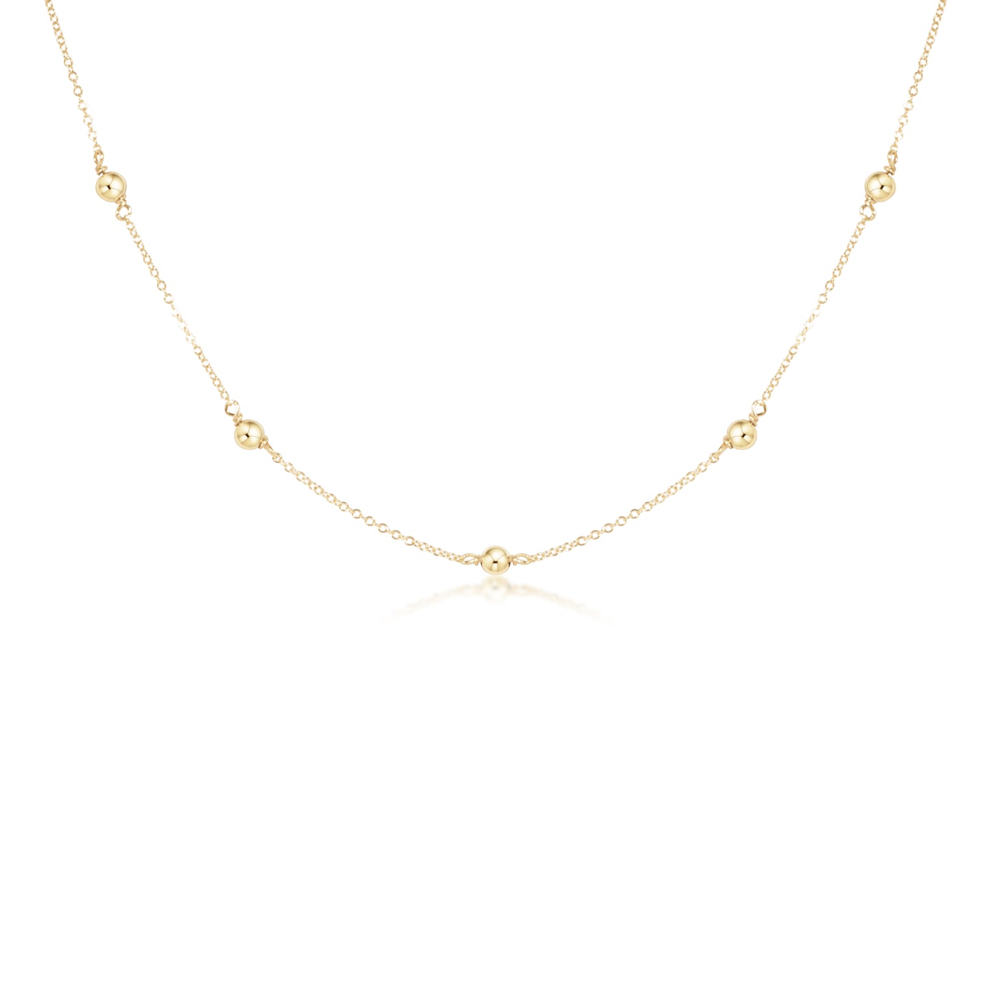 15" Choker Simplicity Chain Gold - Classic 4mm Gold