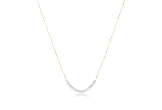 16" Necklace Gold - Classic Beaded Bliss - 4mm Pearl