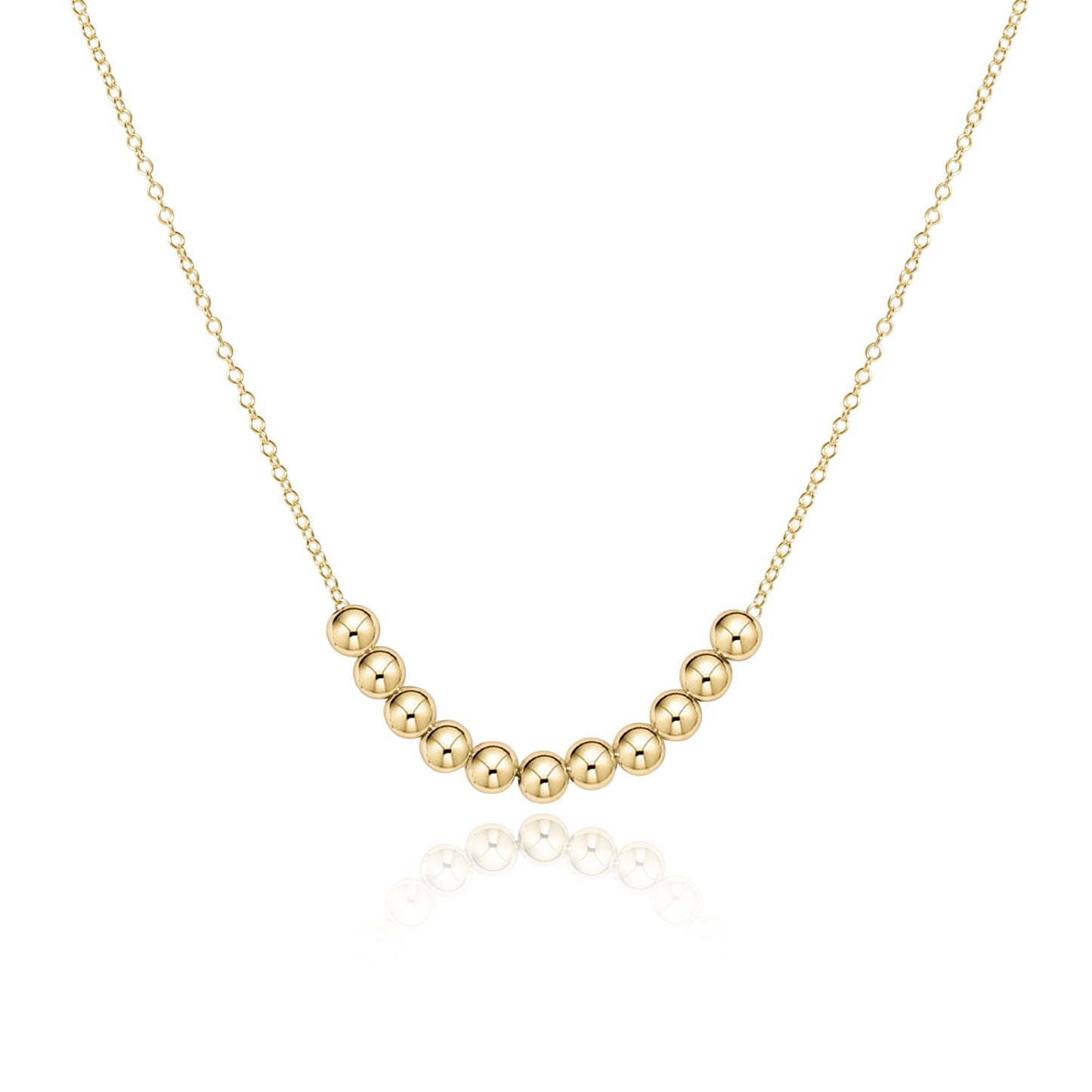16" Necklace Gold | Classic  Beaded Bliss