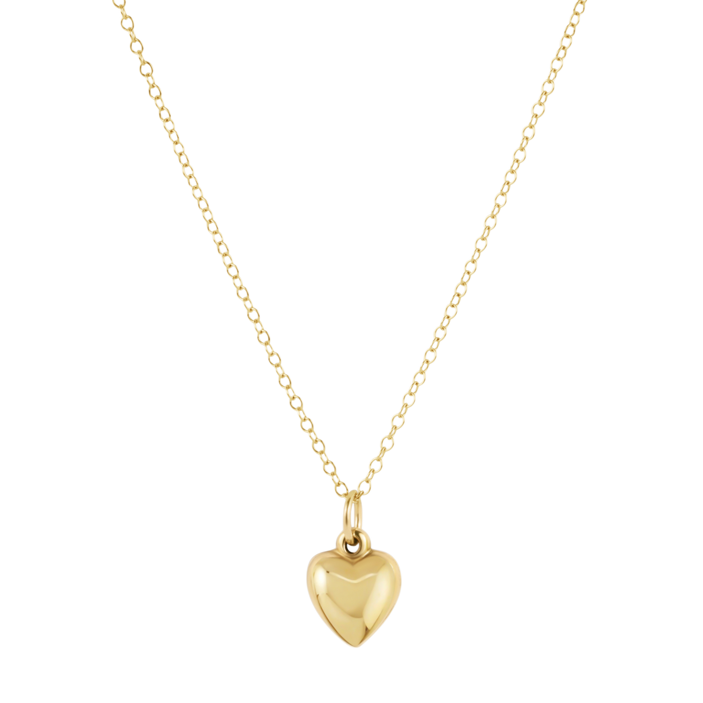 egirl | 14" Necklace Gold | Love Plush Small Gold Charm