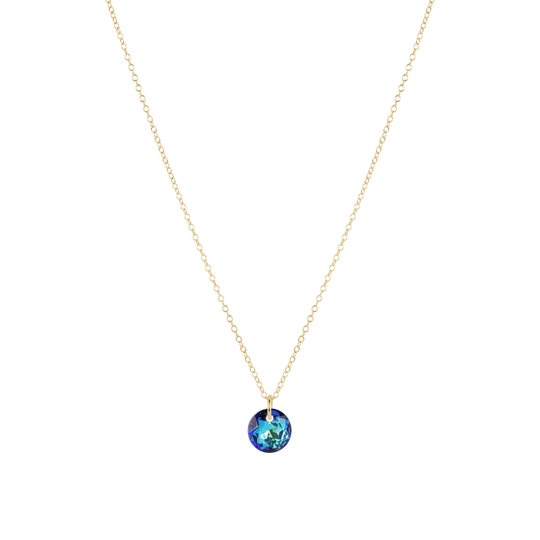 16" Necklace Gold | Reflection Small Charm | 12