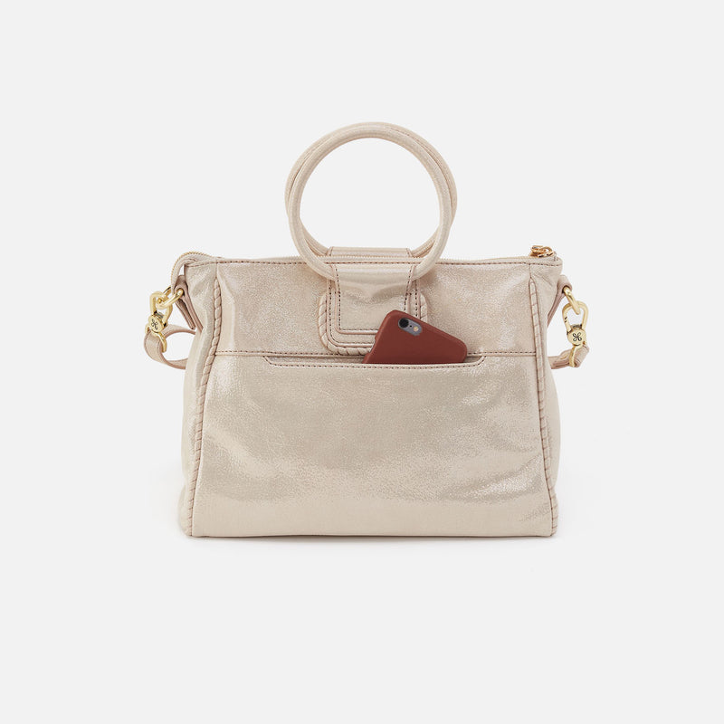 Sheila | Medium Satchel | Sand Shimmer
