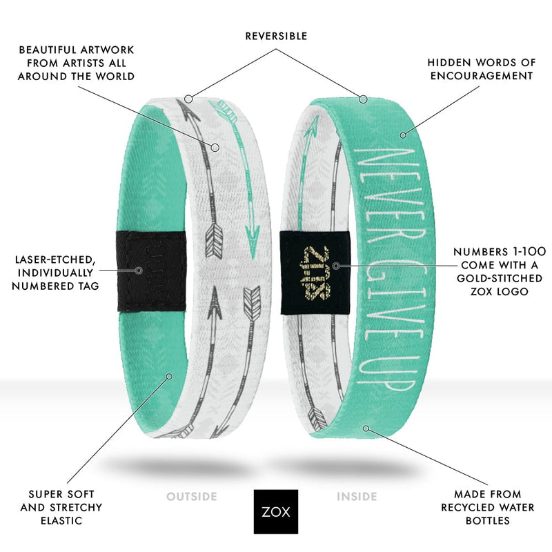ZOX Interactive Bracelet | Never Give Up