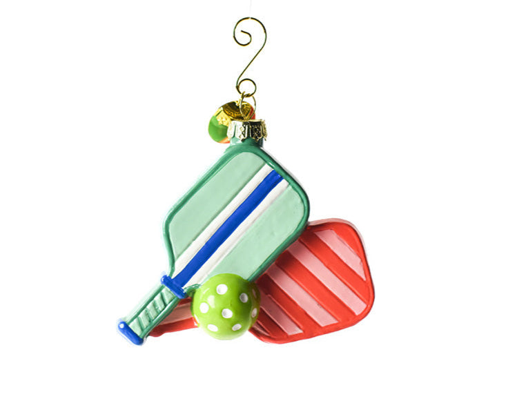 Glass Ornament | Pickleball