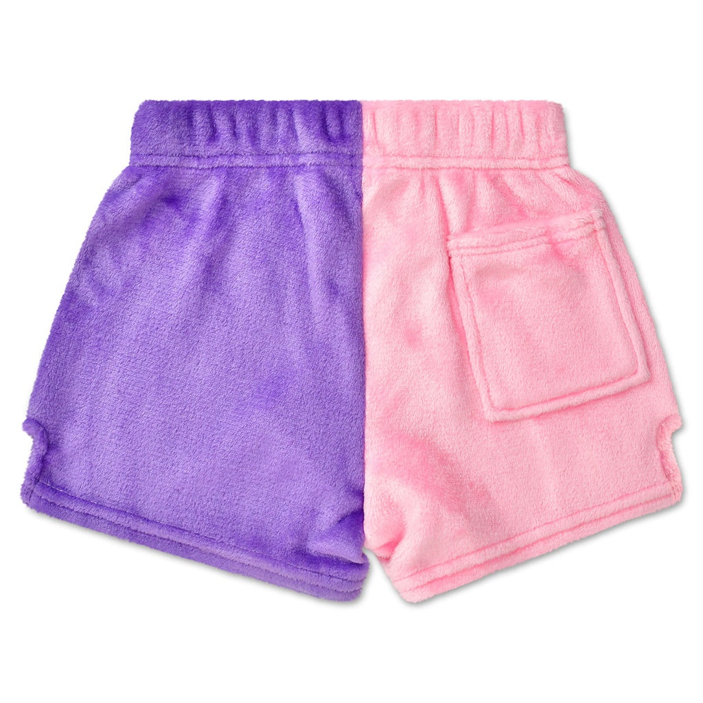 Color Block Plush Shorts | Pretty Bows
