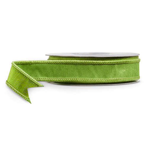 Green Wired Ribbon | 1" X 10 Yds