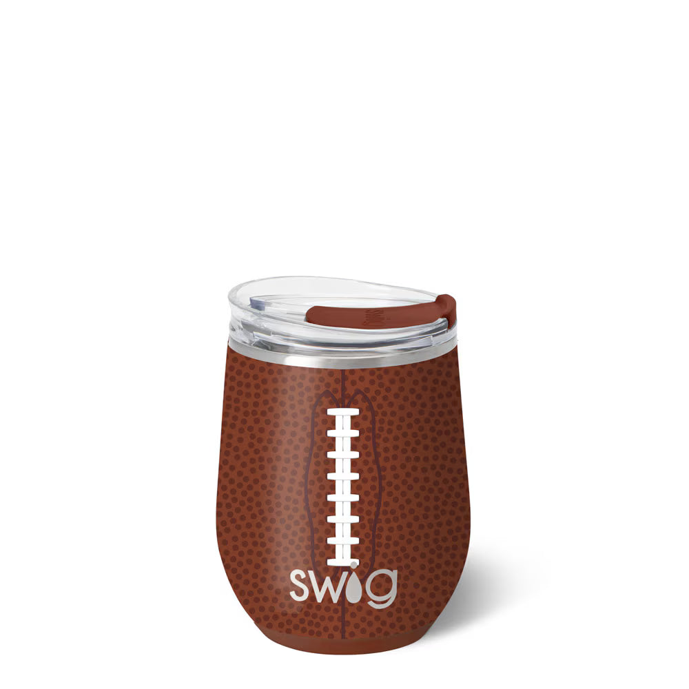 12oz Stemless Wine Cup | Football