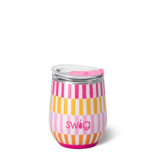 12oz Stemless Wine Cup | Sherbet Stripe
