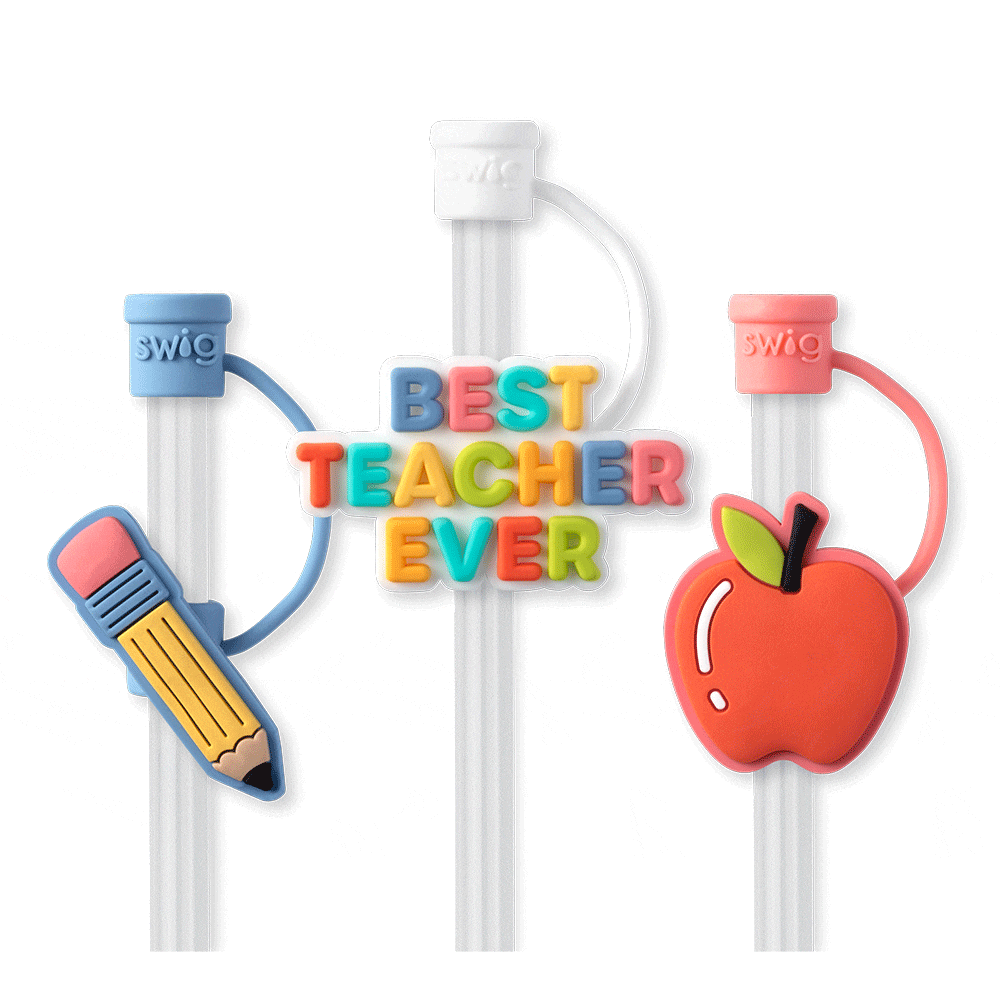 Straw Topper Set | Teacher Life