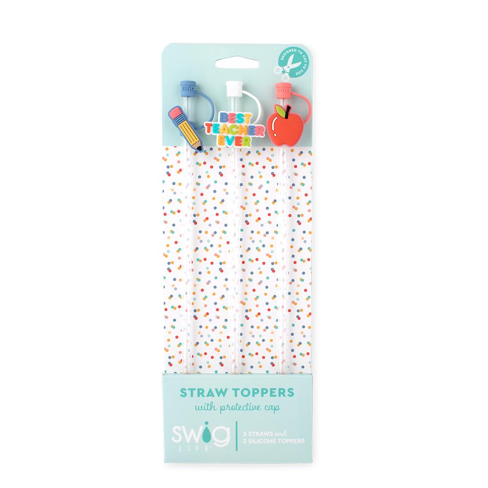 Straw Topper Set | Teacher Life