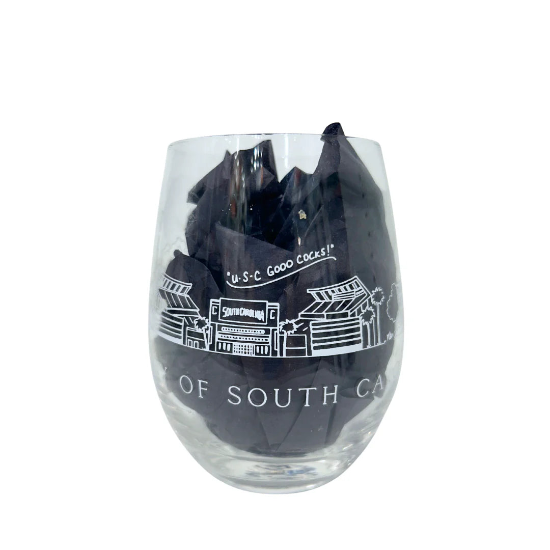 Wine Glass | South Carolina Skyline