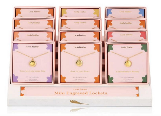 Mini Engraved Locket | Assorted