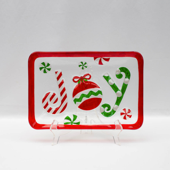 Joy Glass Platter
