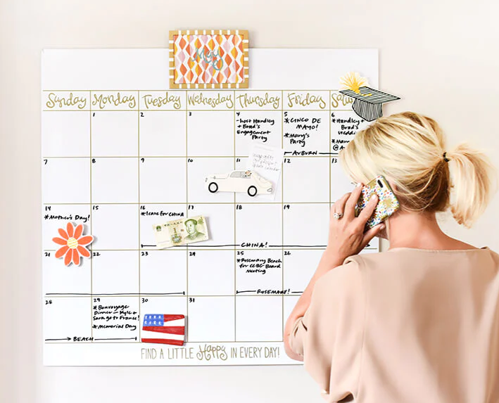 BIG HEV Magnetic Dry Erase Wall Calendar