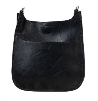 Vegan Messenger - Petite - Black