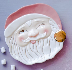 Papa Noel Plate | Pink