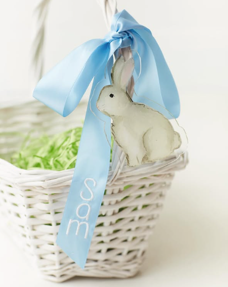 Easter Basket Ornament | Blue Bunny