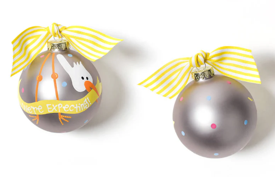 Glass Ornament | Stork We are Expecting